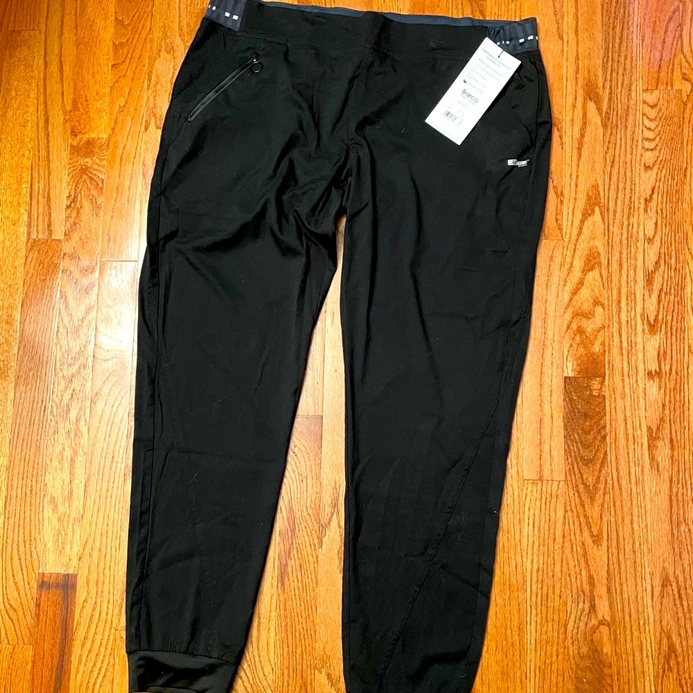 Black scrub pants NWT